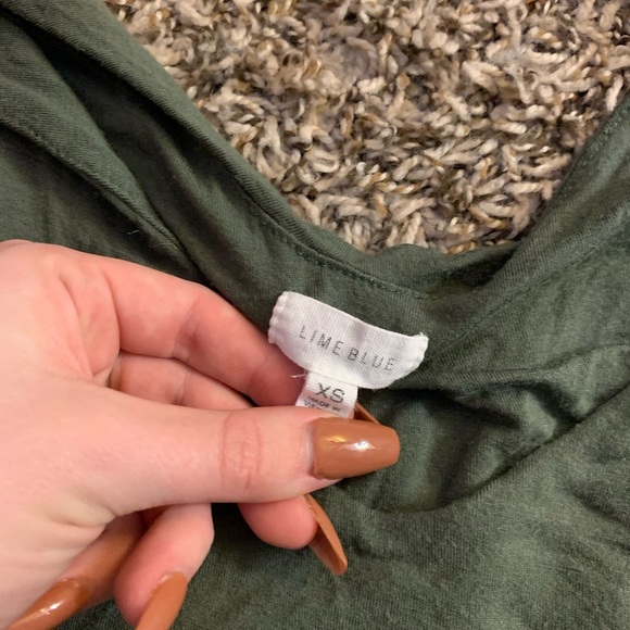 Dry Goods army green tank - Picture 3 of 3
